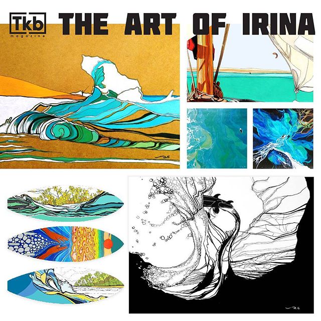 From architect to artist, Russian kitesurfer Irina Veremyeva paints her newfound watersports passion in both literal and figurative form with pen and ink on paper. View her work and read her interview in the spring issue of Tkb. Available now. Subscribe link in profile.