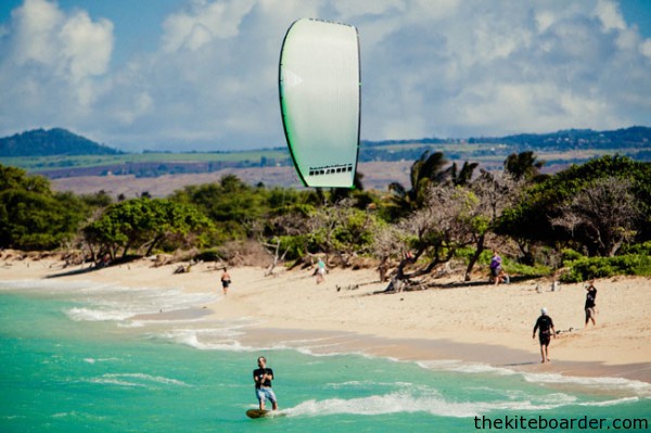 Greg Drexler turned heads when he unveiled the Cloud kites at the Naish Race Series last August. Photo Scott Drexler