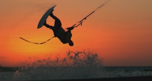 Human Flight. With a Kite.