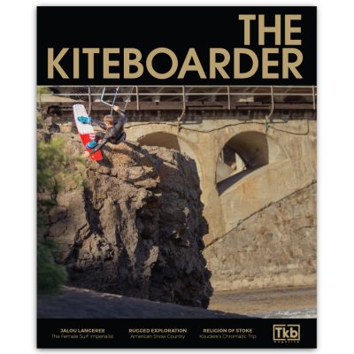 The Winter 2016 Cover of The Kiteboarder Magazine